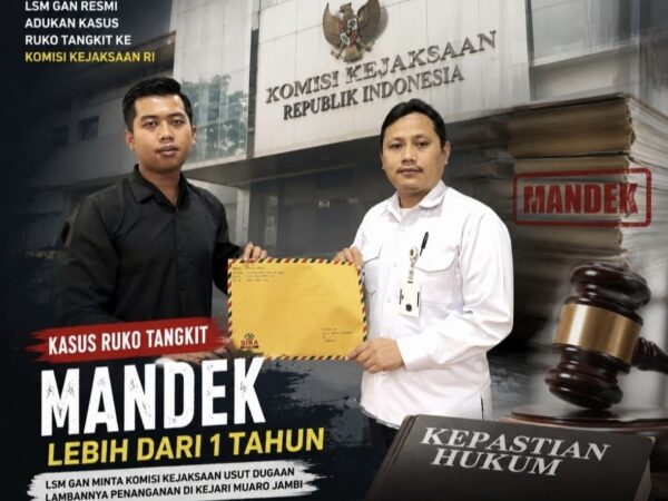 Mandek di Kejari, Kasus Ruko Tangkit Muaro Jambi Kini Masuk Meja Komisi Kejaksaan