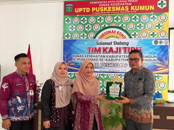Keren! Berbagi ide dan Gagasan, Puskesmas Kumun Tunjukkan Cara Pelayanan Kesehatan Kepada Tim Sarolangun