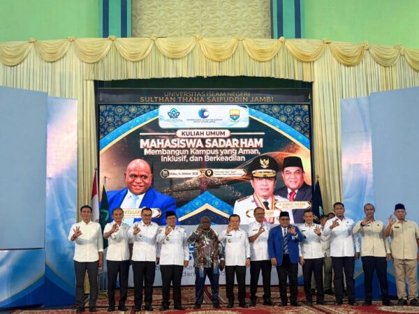 Wali Kota Sungai Penuh, Alfin Bakar Teken MoU dengan Menteri HAM Natalius Pigai